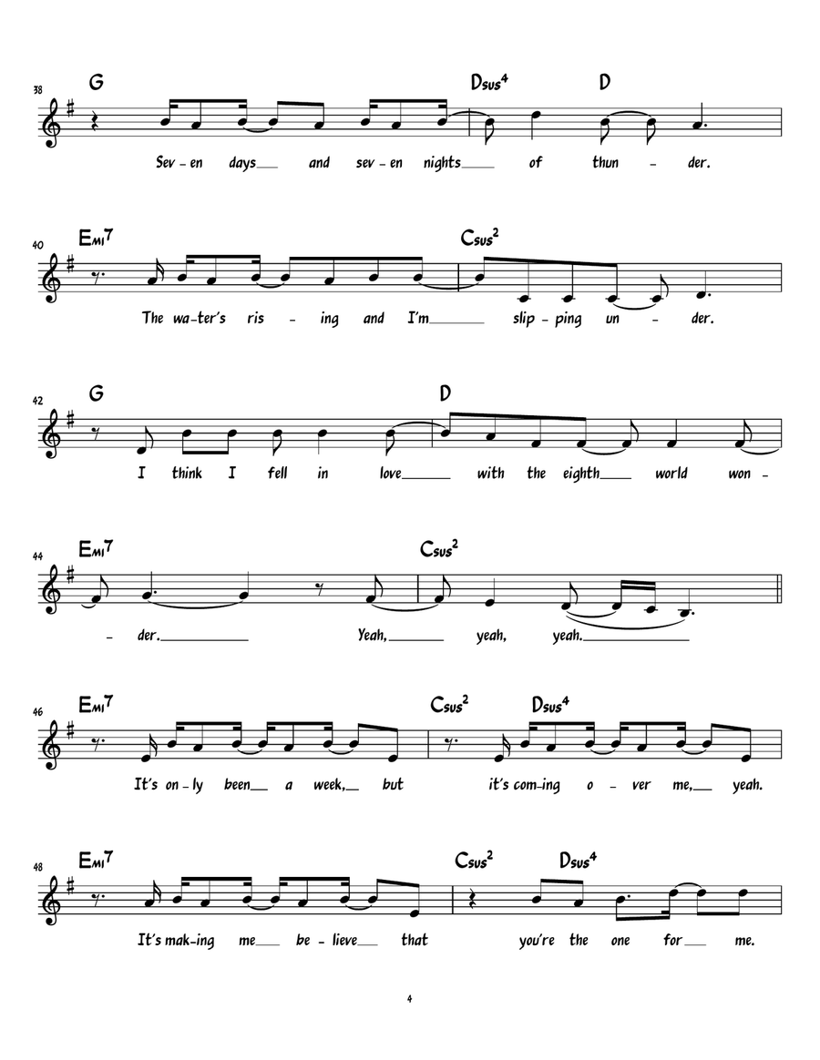 8th World Wonder 8th World Wonder Piano scores gallery preview page 4
