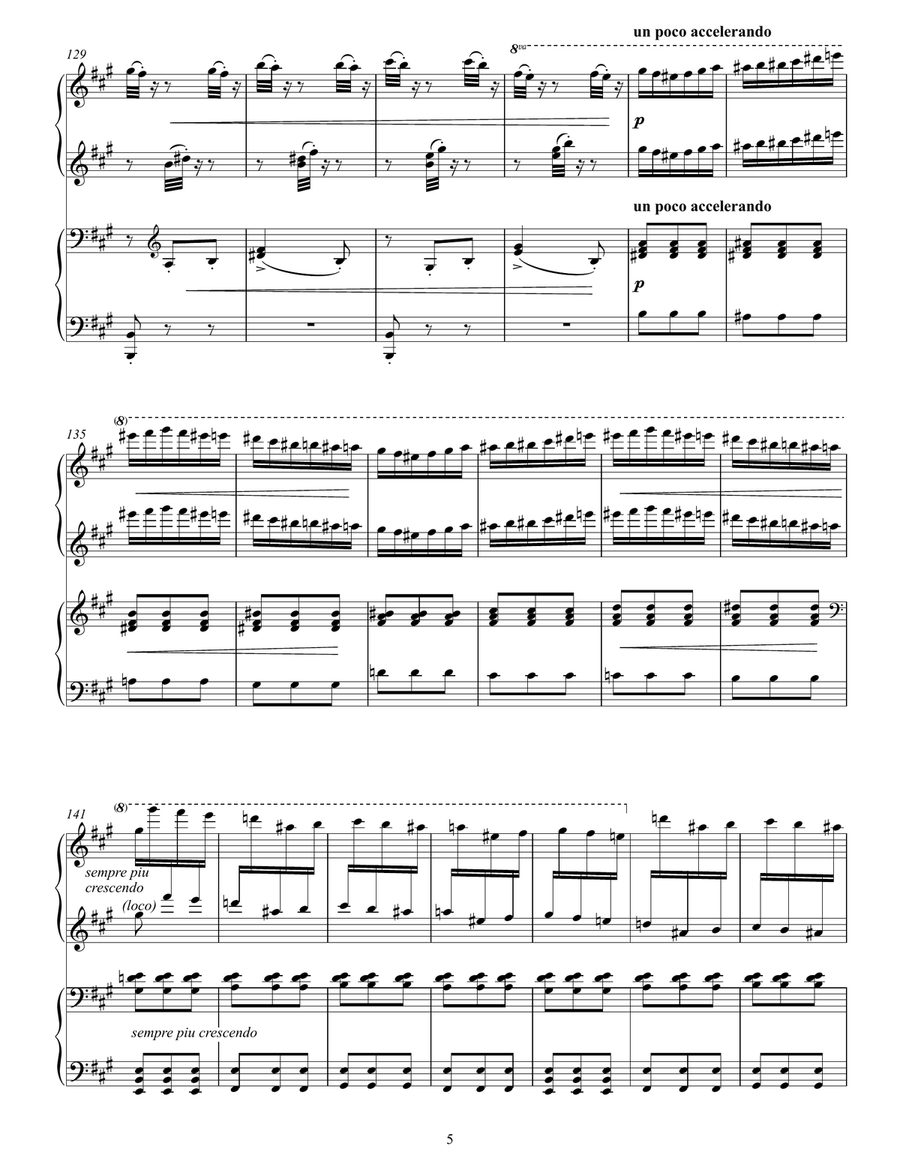 Mephisto Waltz no. 1 (piano 4-hand duet) 1 Piano, 4-Hands scores gallery preview page 5