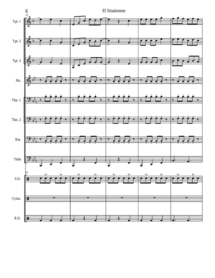 El Sinaloense Large Ensemble scores gallery preview page 6