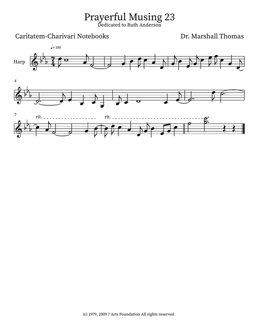 Prayerful Musing 23 Prayerful Musing 23 Small Ensemble scores gallery preview page 3