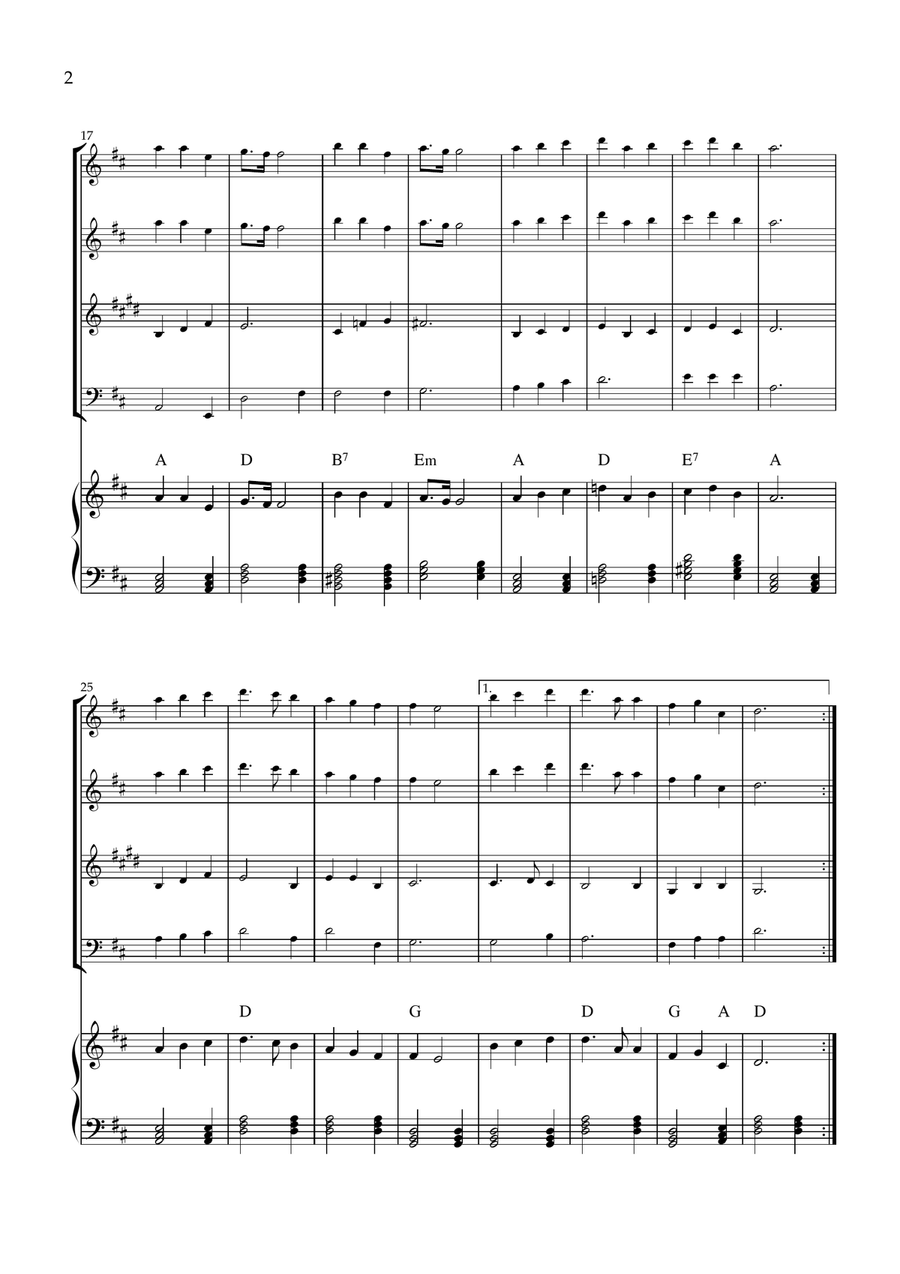 Great Is Thy Faithfulness Small Ensemble scores gallery preview page 2