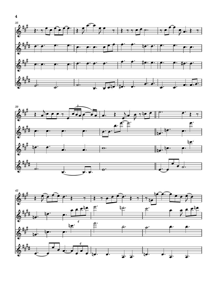 Medley: Hello with Breaking Up Is Hard To Do and Hello Again Saxophone Quartet scores gallery preview page 5