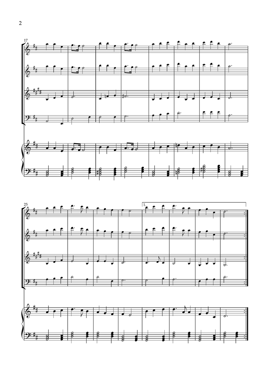 Great Is Thy Faithfulness Small Ensemble scores gallery preview page 2