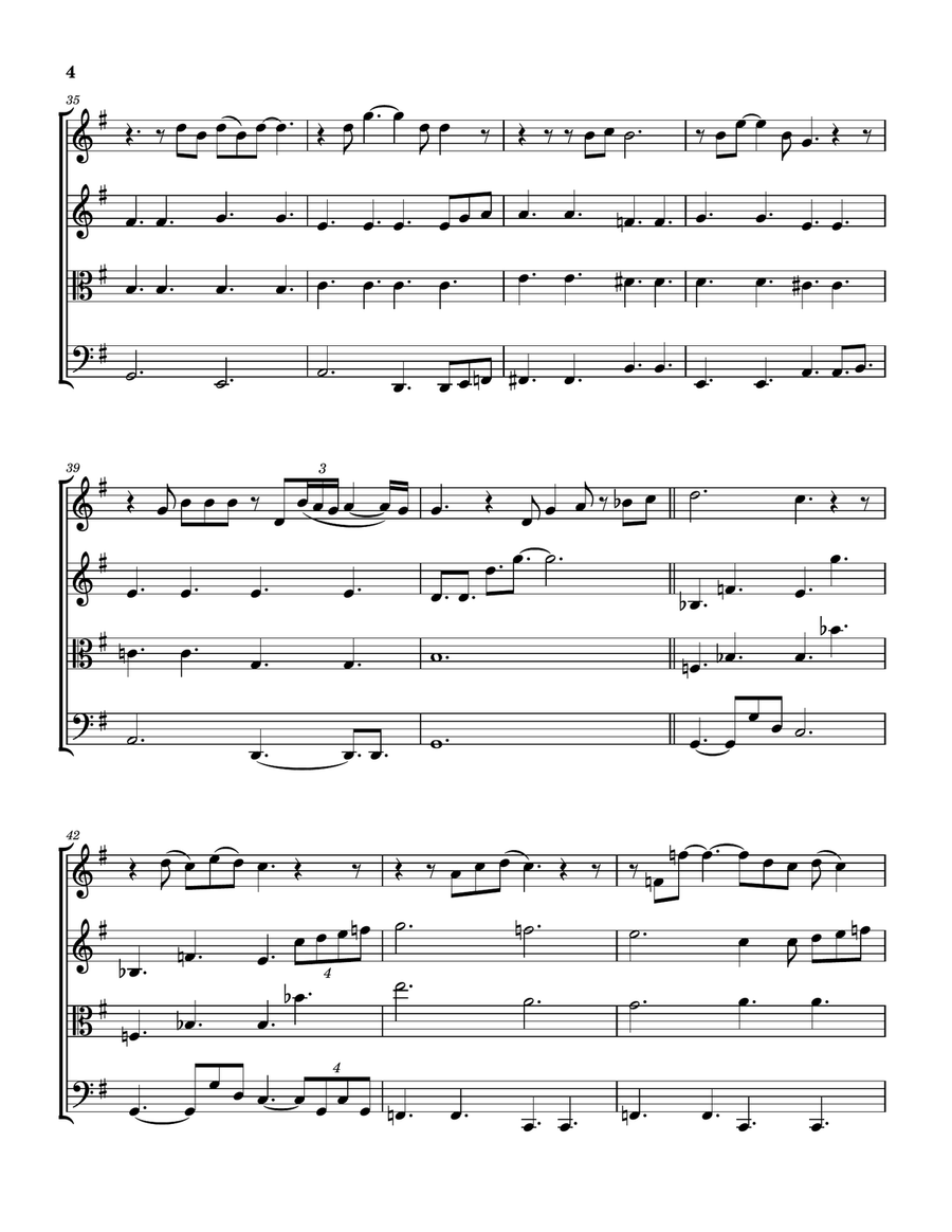 Medley: Hello with Breaking Up Is Hard To Do and Hello Again String Quartet scores gallery preview page 5