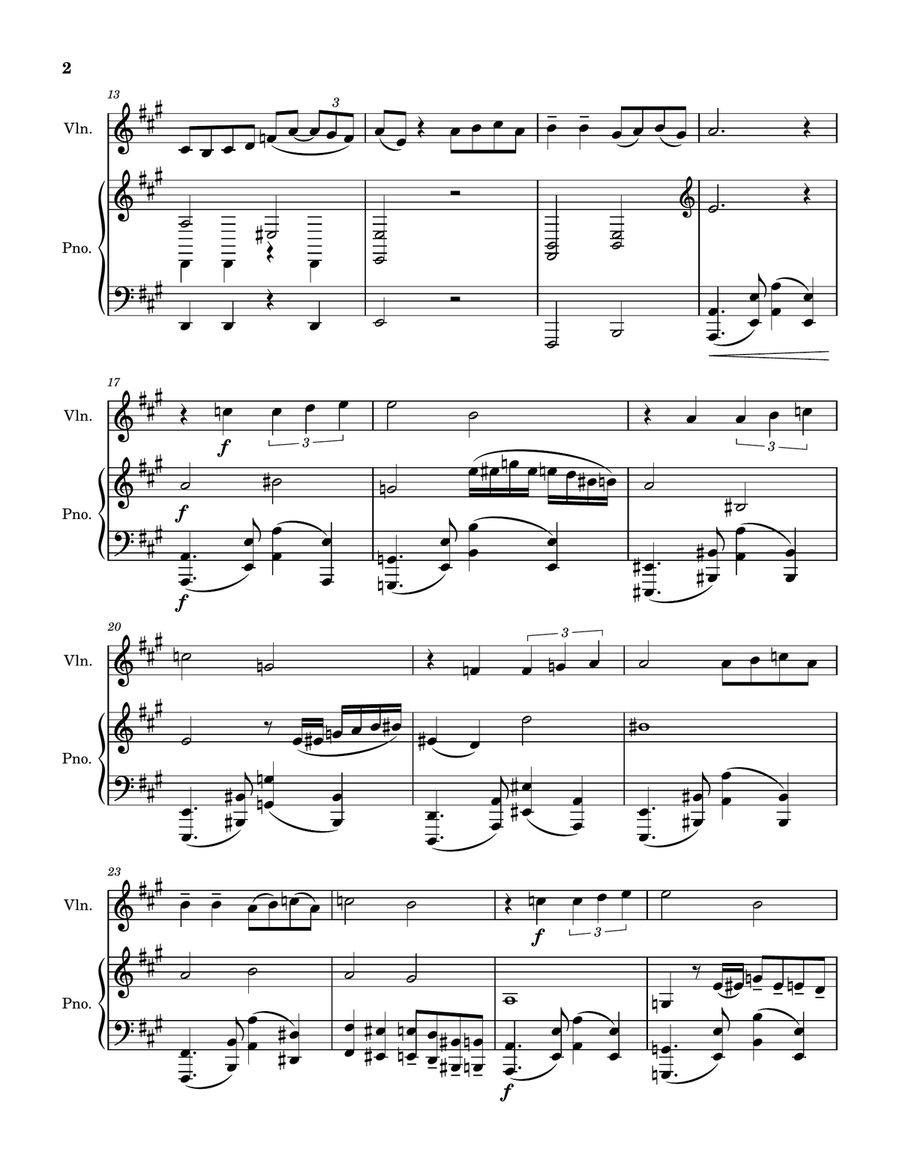 Por Una Cabeza Violin Solo scores gallery preview page 2