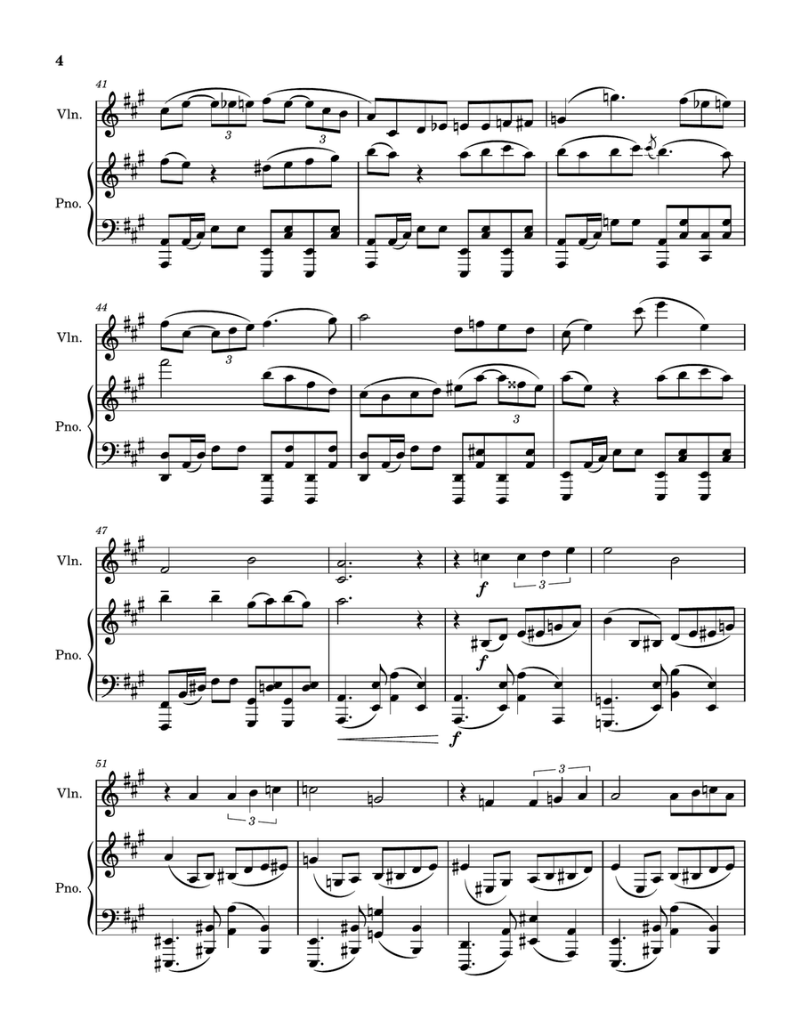 Por Una Cabeza Violin Solo scores gallery preview page 4