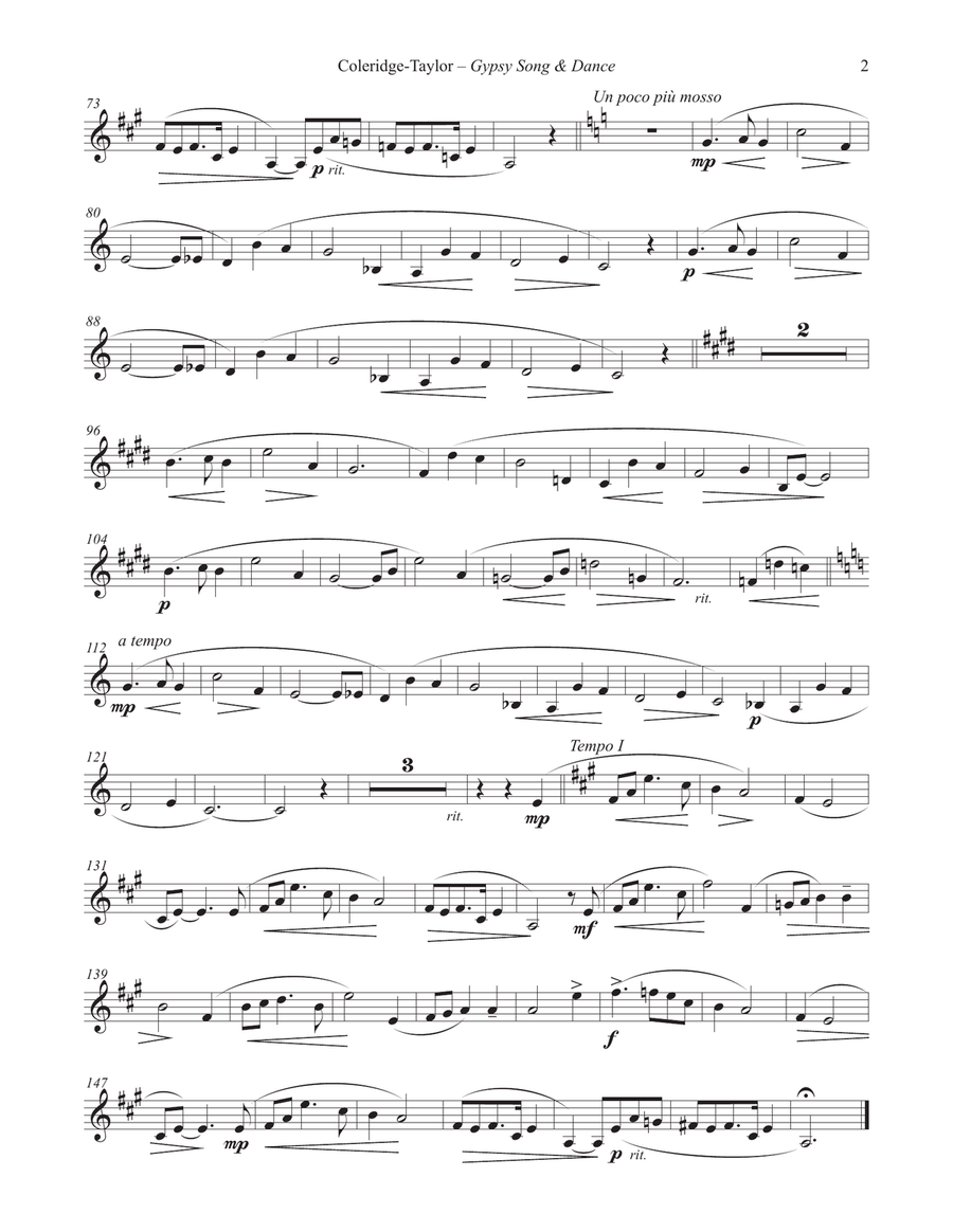 Gypsy Song and Dance for Horn and Piano Piano scores gallery preview page 2
