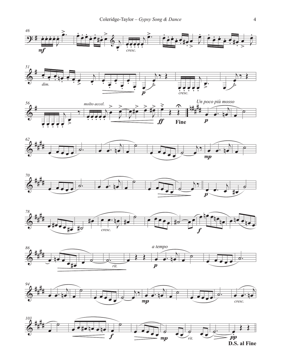 Gypsy Song and Dance for Horn and Piano Piano scores gallery preview page 4