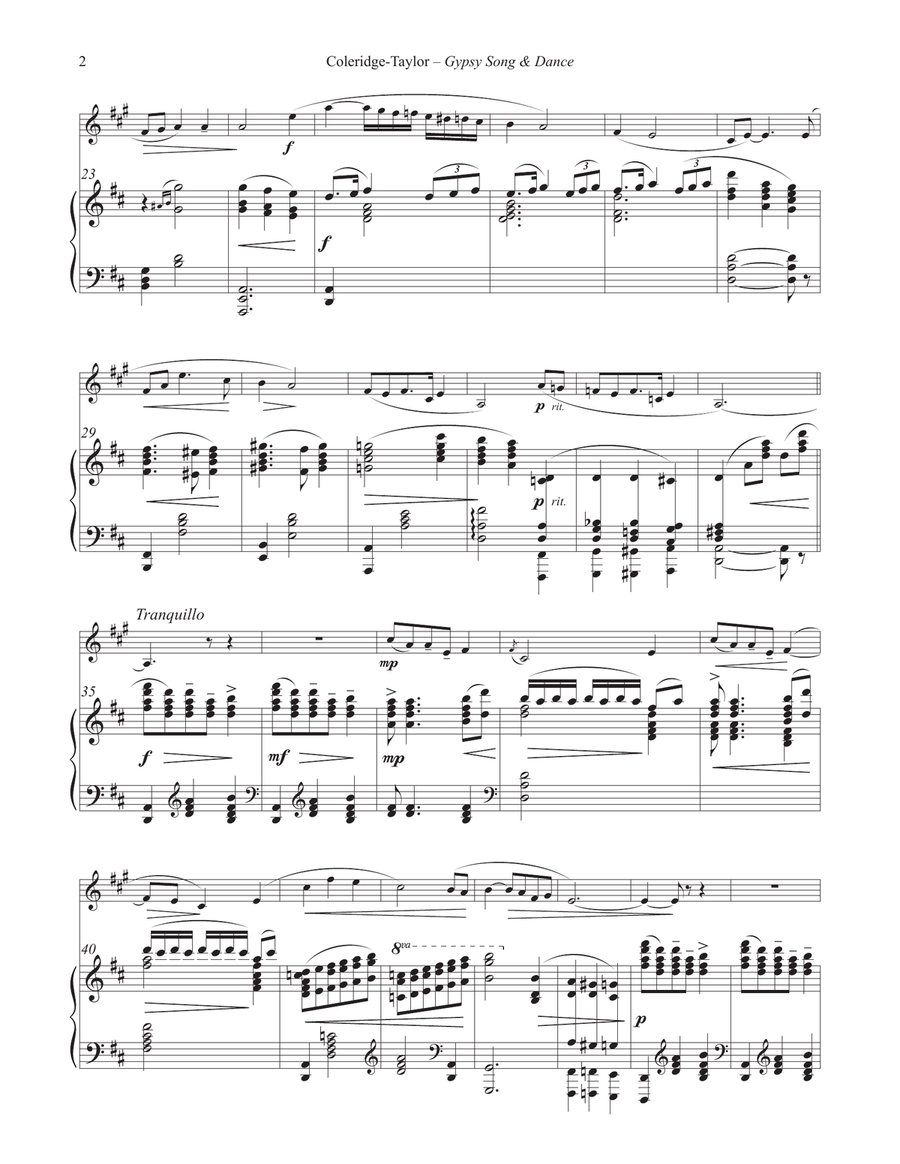 Gypsy Song and Dance for Horn and Piano Piano scores gallery preview page 6