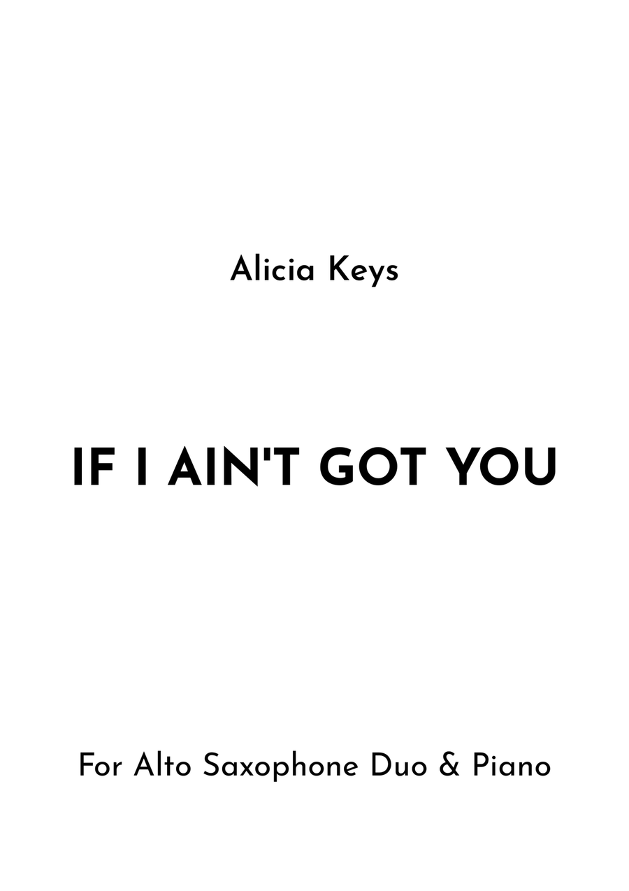 If I Ain't Got You If I Ain't Got You Woodwind Duet scores gallery preview page 1