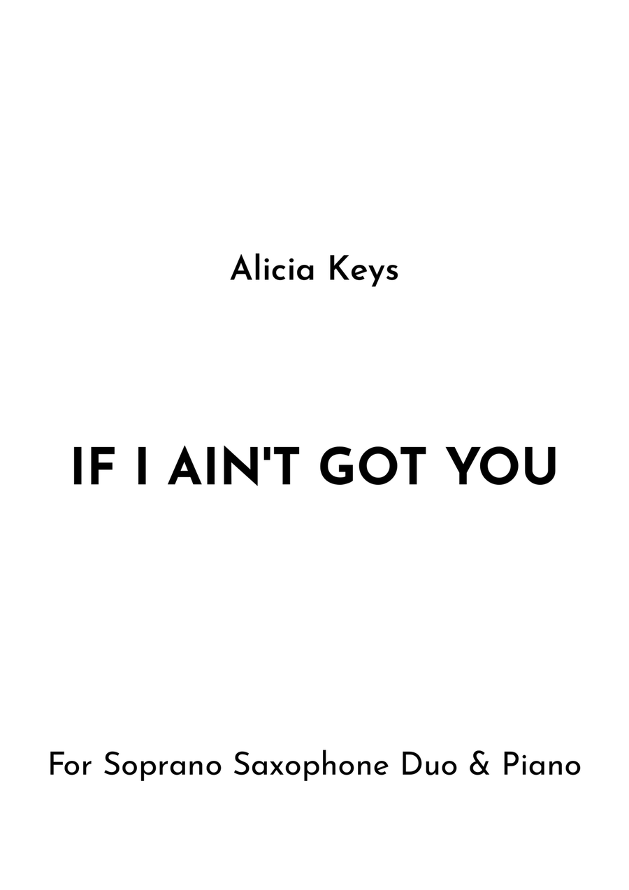 If I Ain't Got You If I Ain't Got You Woodwind Duet scores gallery preview page 1