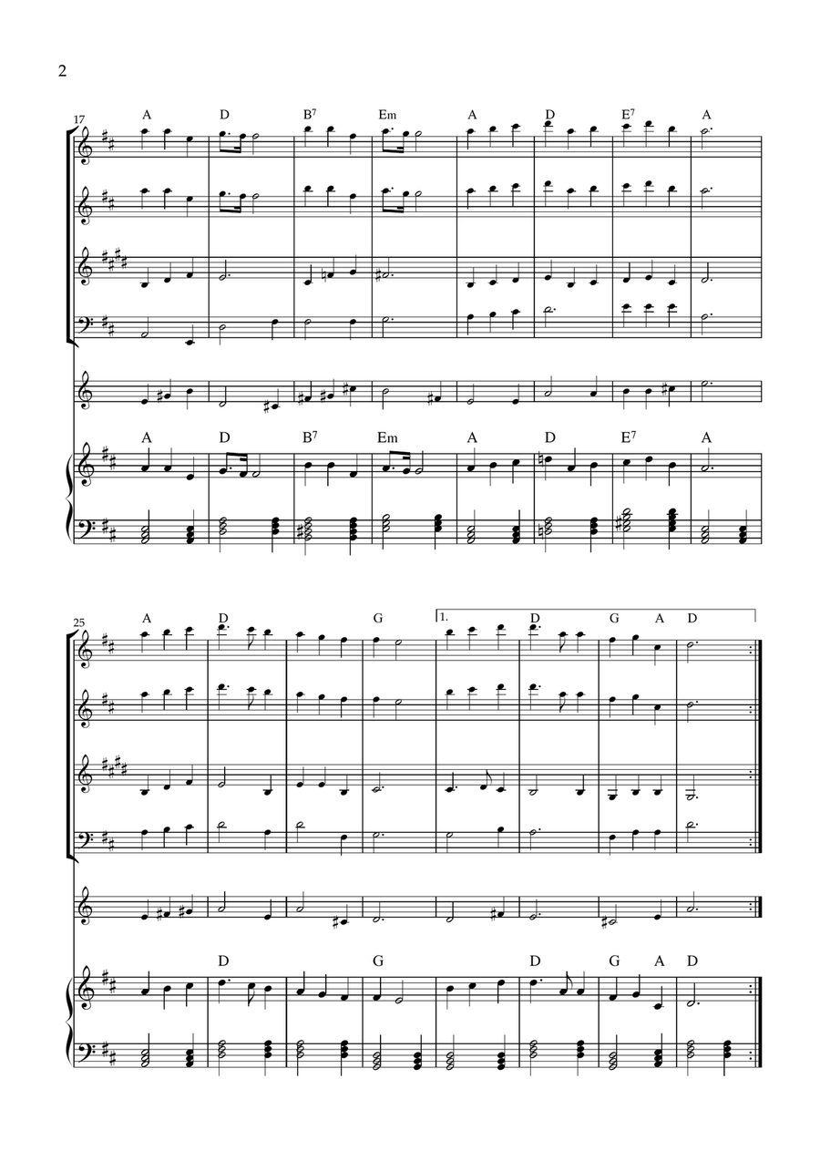 Great Is Thy Faithfulness Small Ensemble scores gallery preview page 2