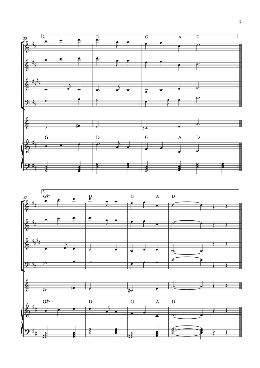 Great Is Thy Faithfulness Small Ensemble scores gallery preview page 3