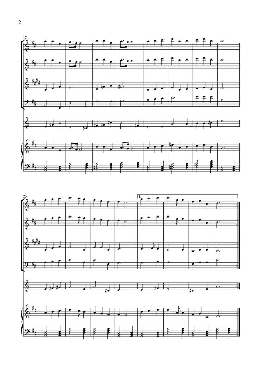 Great Is Thy Faithfulness Small Ensemble scores gallery preview page 2