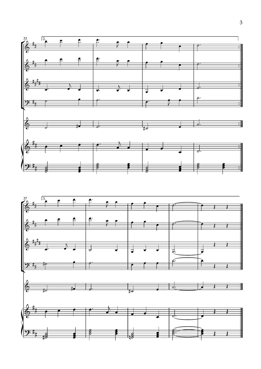 Great Is Thy Faithfulness Small Ensemble scores gallery preview page 3