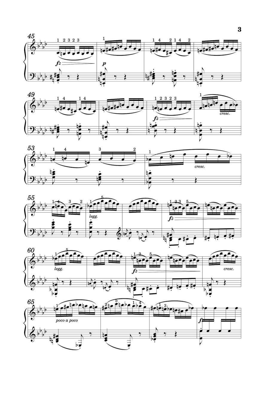 Perpetuum mobile - Edward MacDowell Piano Solo scores gallery preview page 3