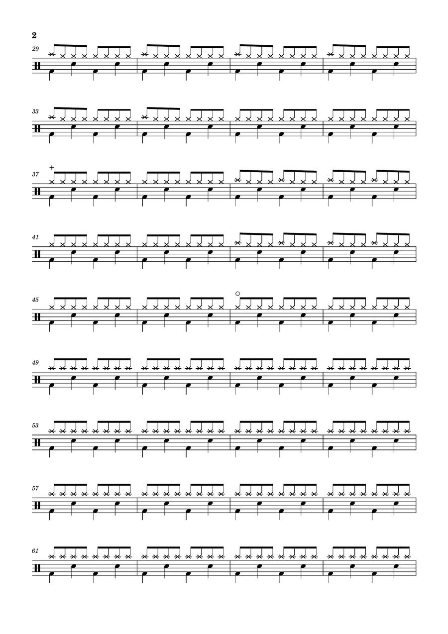 Glad To See You Go Glad To See You Go Drum Set scores gallery preview page 2