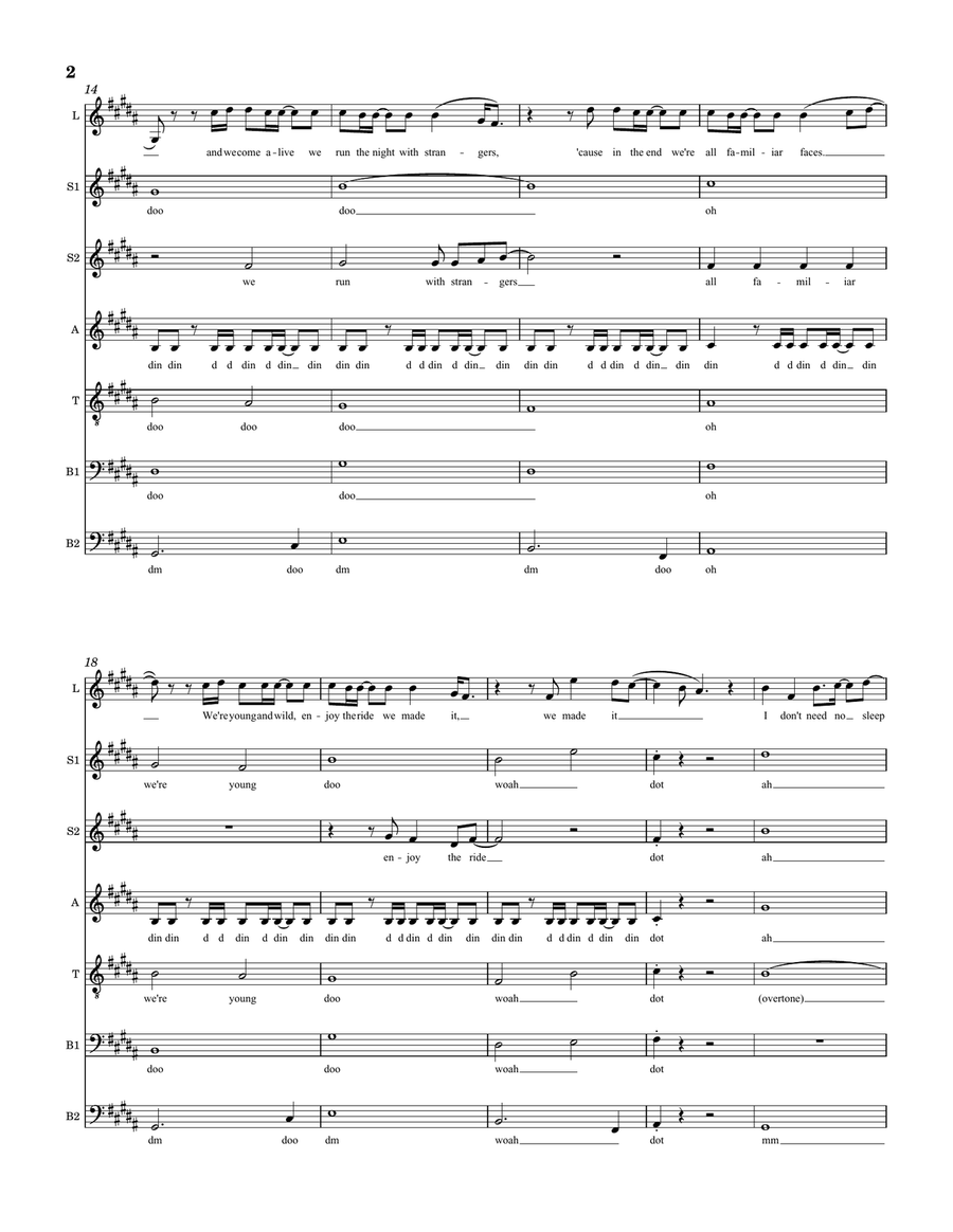 No Sleep Divisi scores gallery preview page 2