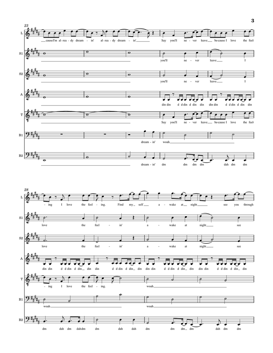 No Sleep Divisi scores gallery preview page 3