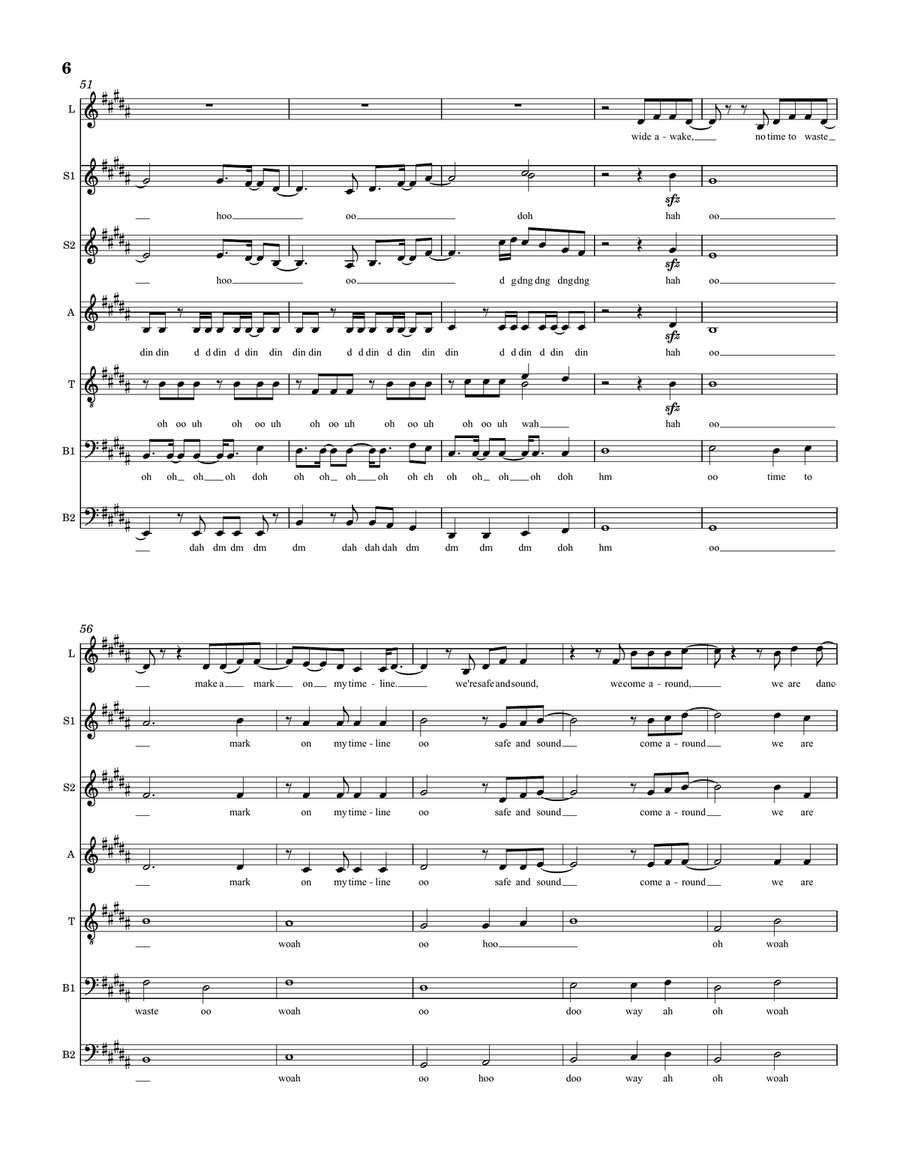 No Sleep Divisi scores gallery preview page 6