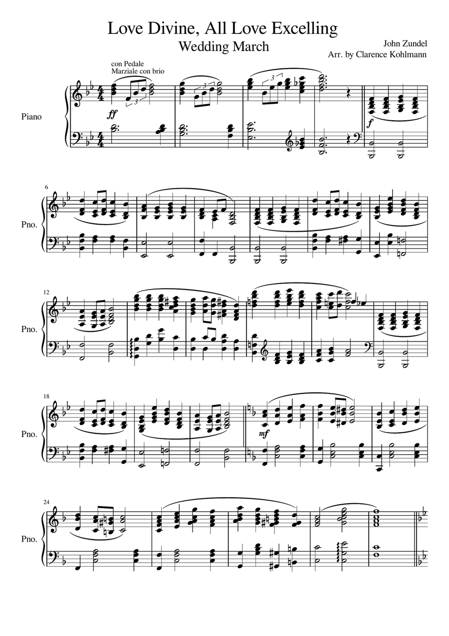 Love Divine, All loves Excelling A Cappella scores gallery preview page 1