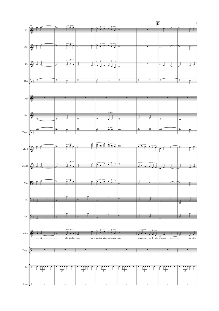 Con Te Partiro (Time To Say Goodbye) Chamber Orchestra scores gallery preview page 5