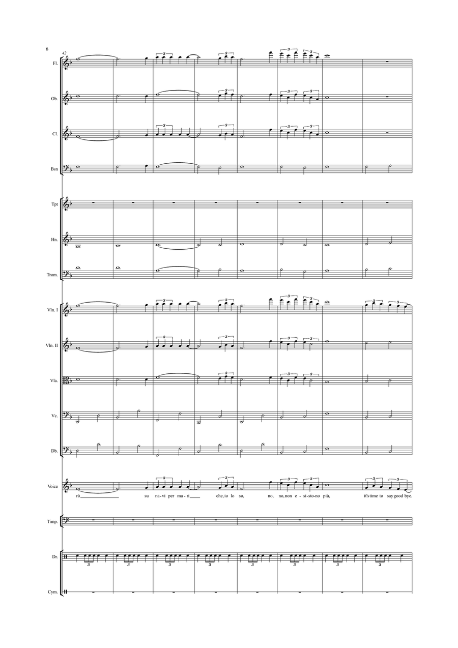 Con Te Partiro (Time To Say Goodbye) Chamber Orchestra scores gallery preview page 6