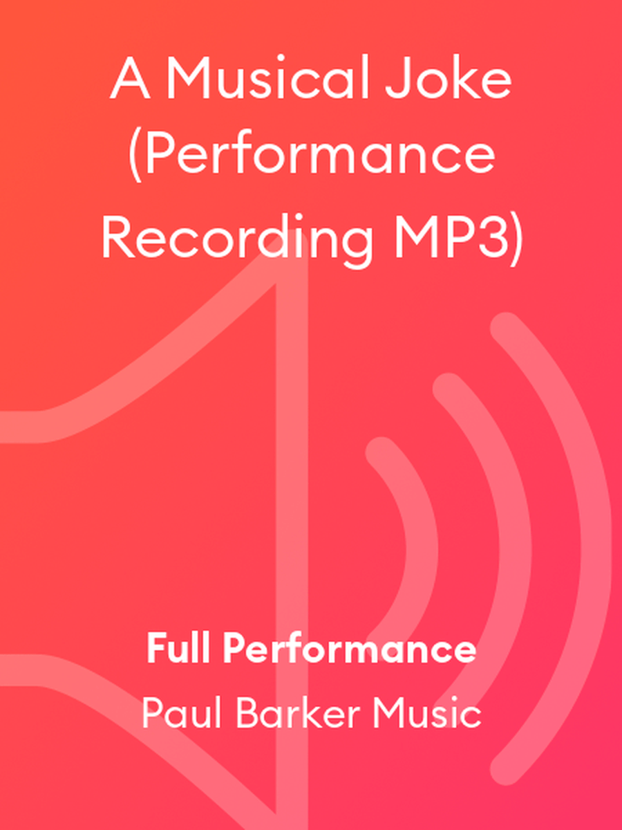 A Musical Joke (Performance Recording MP3) Performance MP3 scores gallery preview page 1
