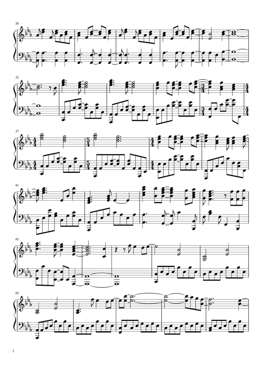 Turning Tables Turning Tables Easy Piano scores gallery preview page 2
