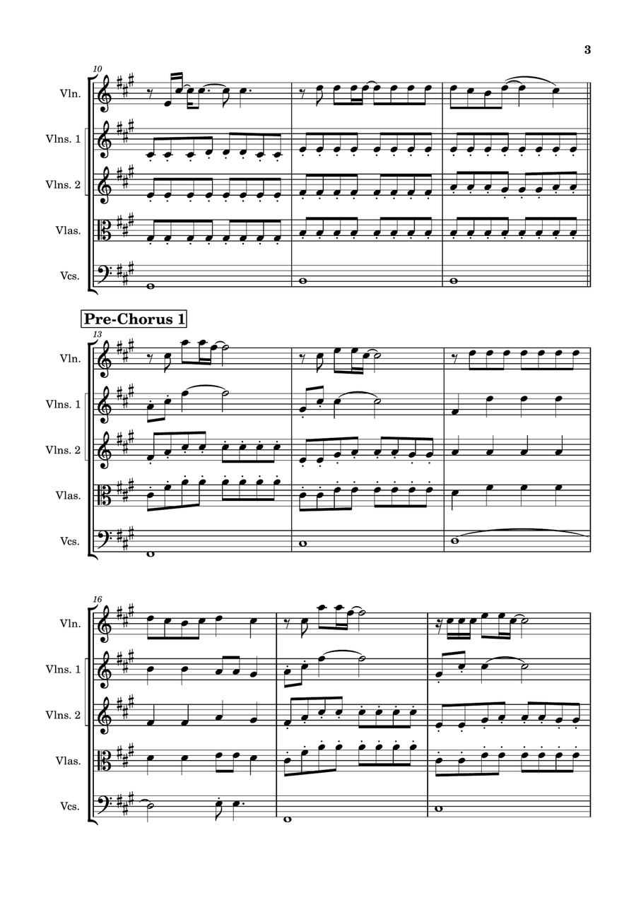 Somewhere Only We Know String Orchestra scores gallery preview page 3