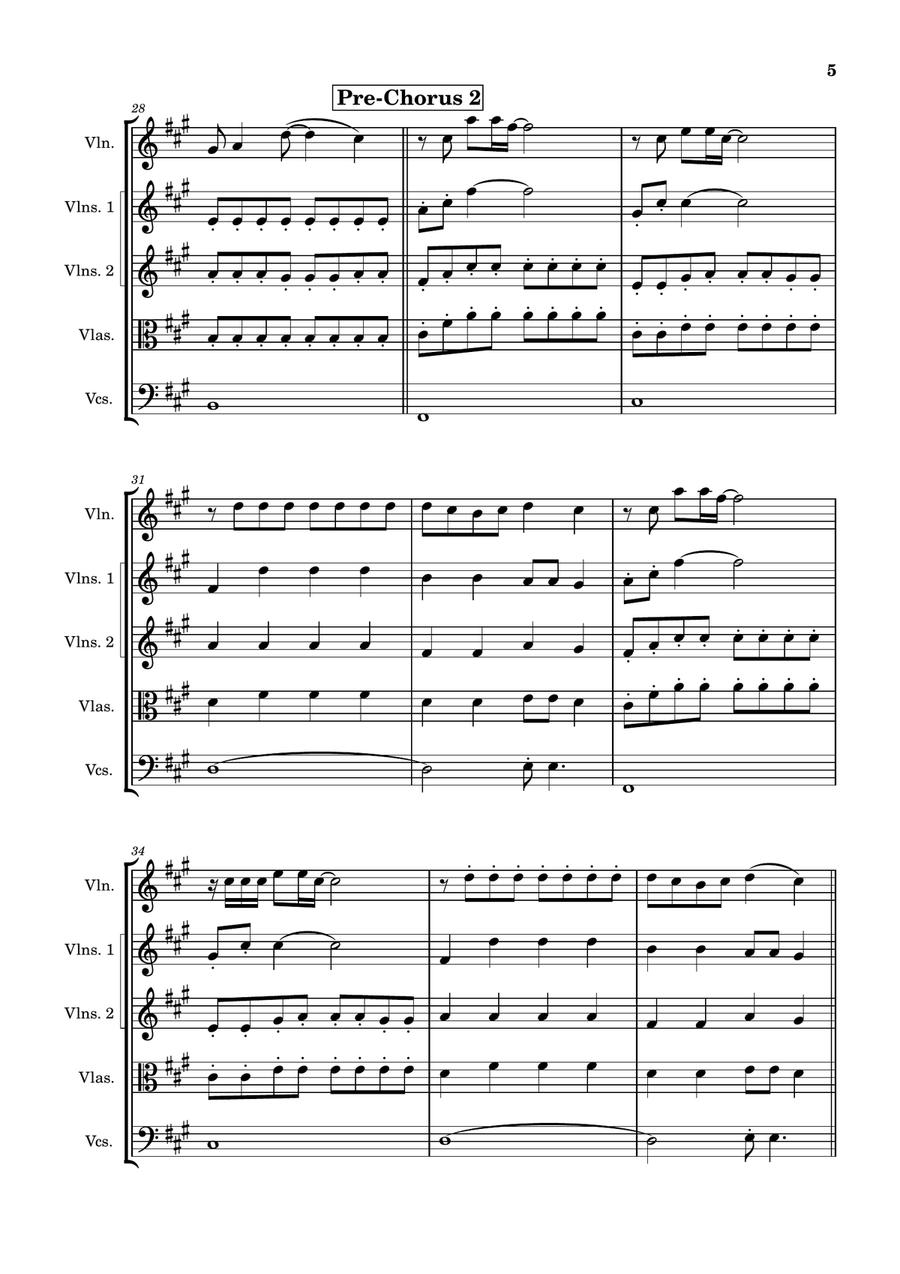 Somewhere Only We Know String Orchestra scores gallery preview page 5