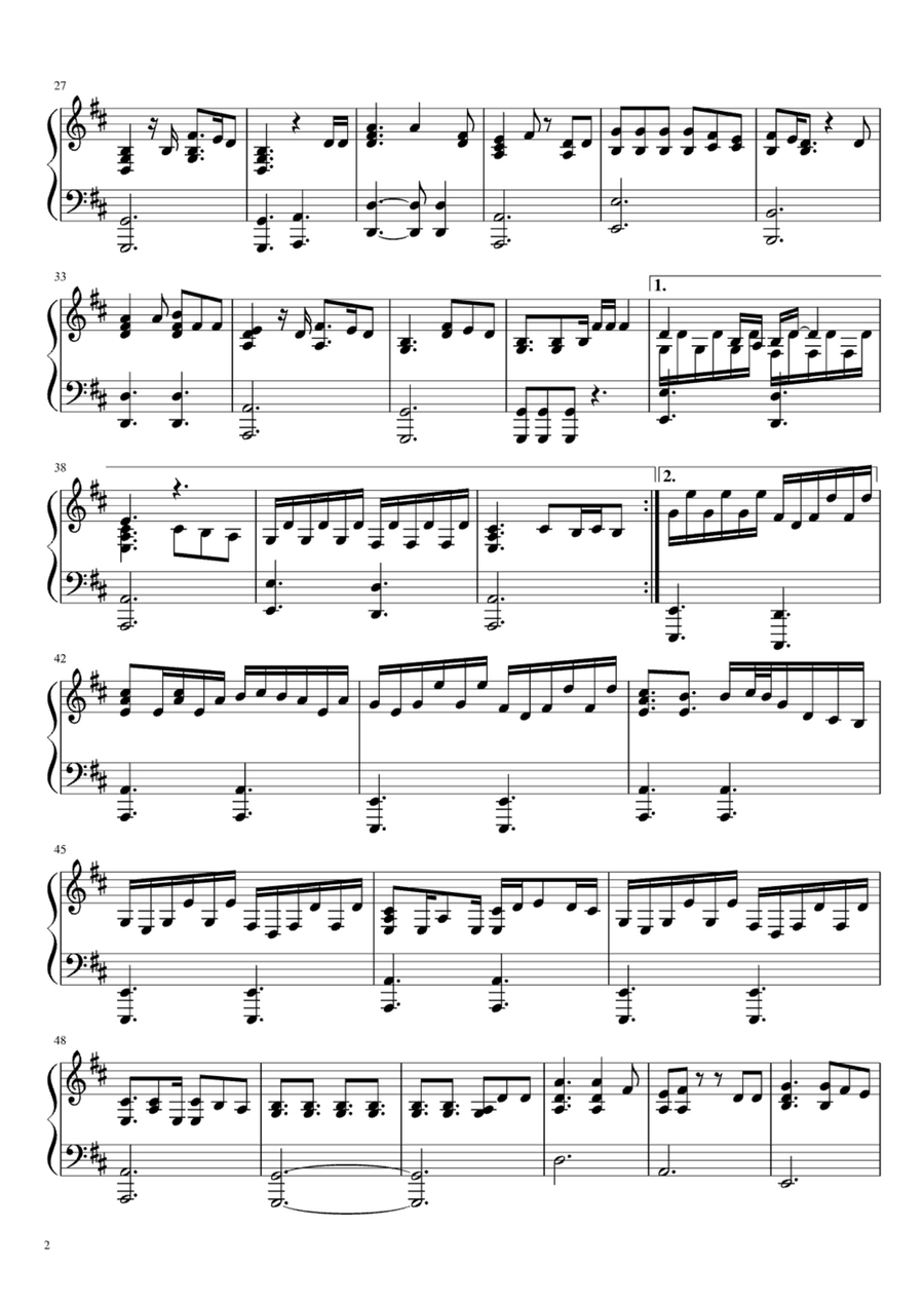 Remedy Remedy Easy Piano scores gallery preview page 2