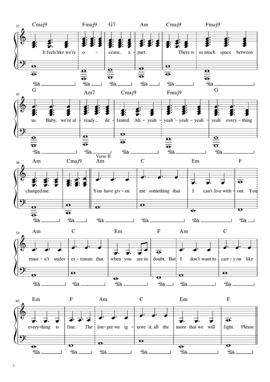 Love In The Dark Love In The Dark Easy Piano scores gallery preview page 2