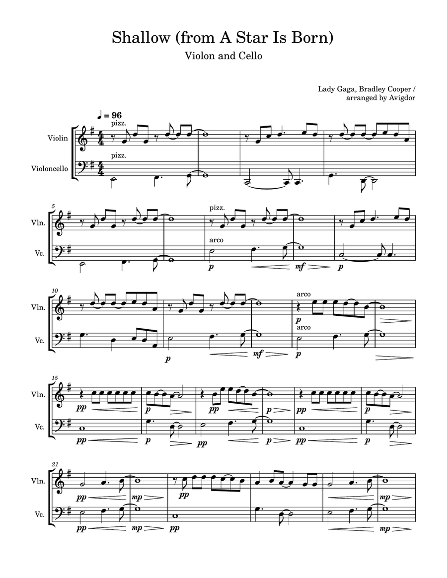 Shallow Shallow String Orchestra scores gallery preview page 1