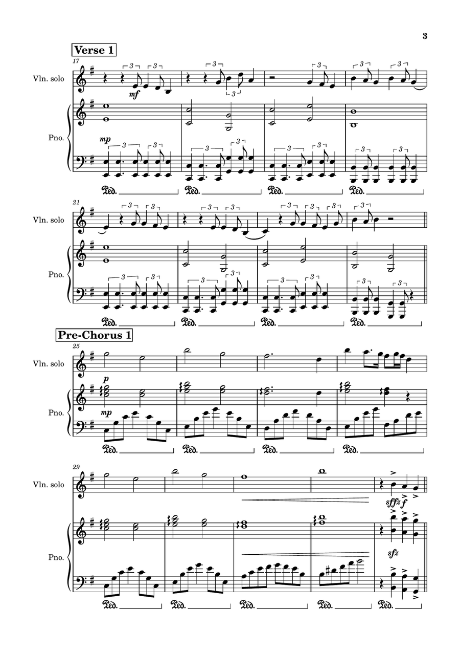 Queen Of Kings Violin Solo scores gallery preview page 3