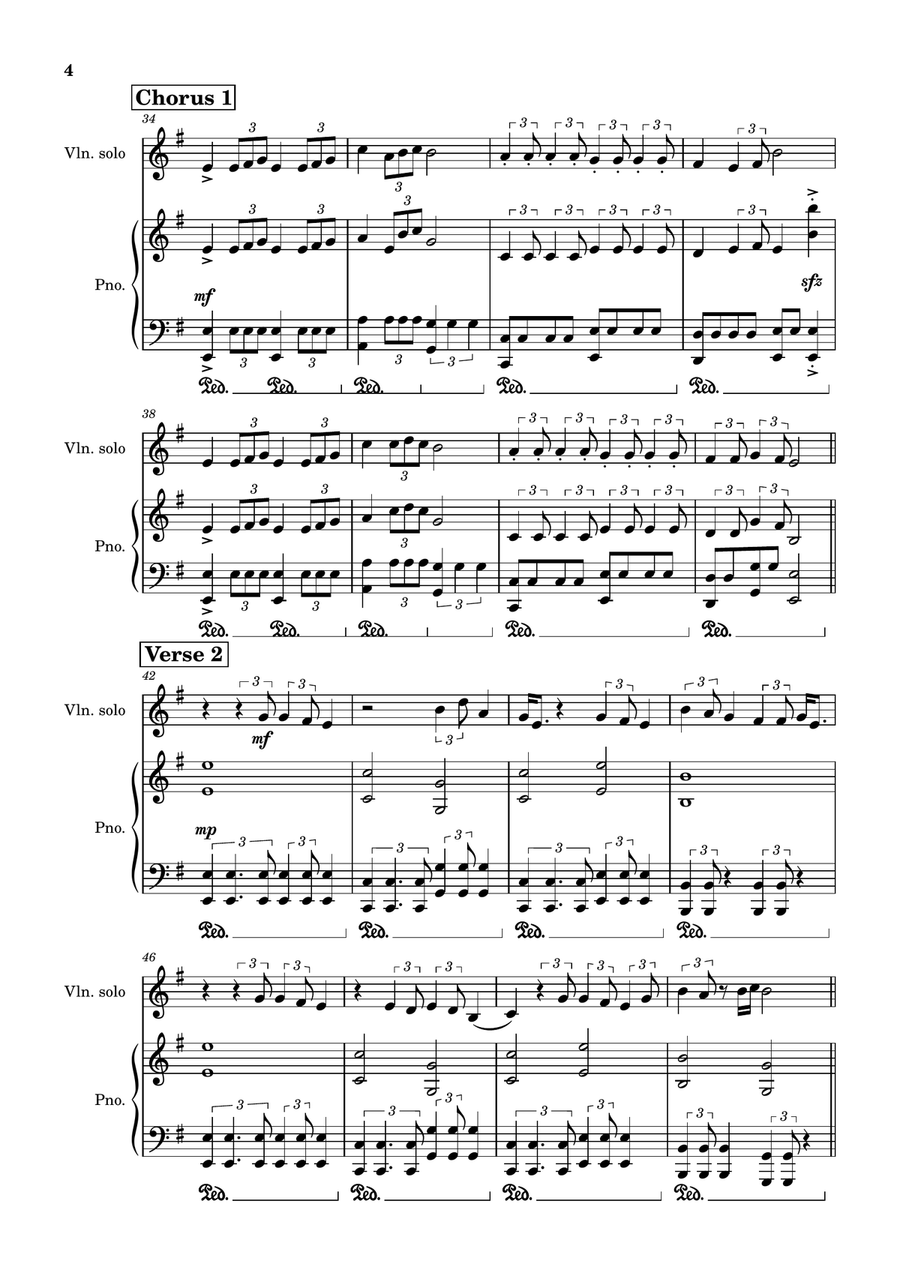 Queen Of Kings Violin Solo scores gallery preview page 4