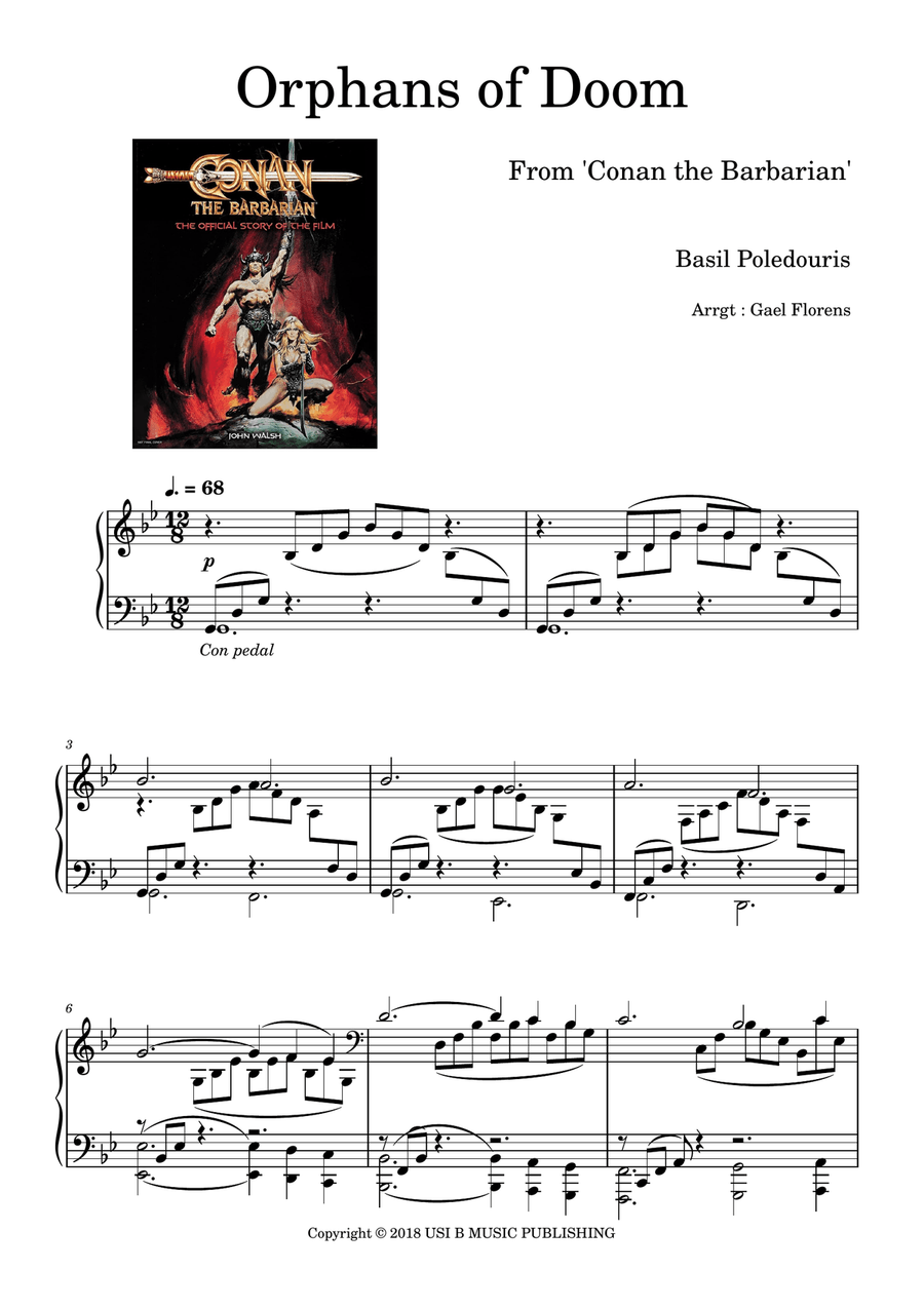 Orphans Of Doom Orphans Of Doom Piano Solo scores gallery preview page 1