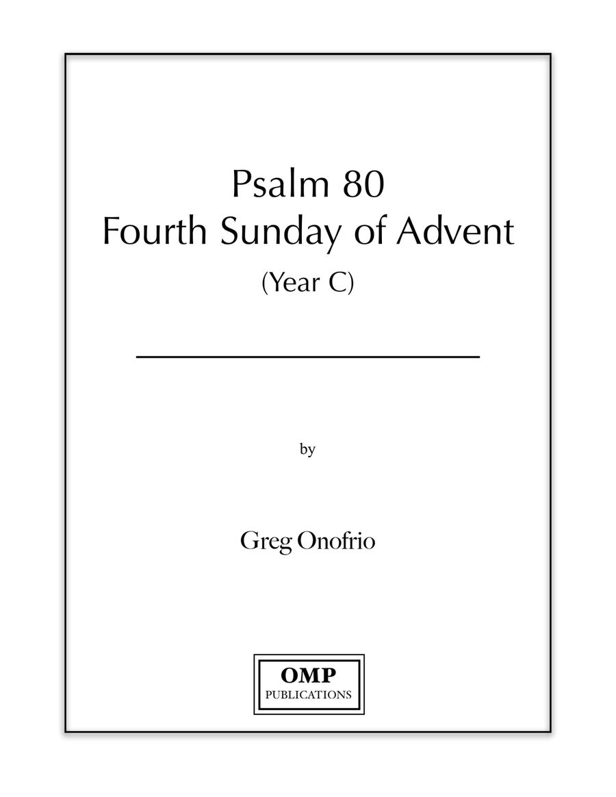Psalm 80: Fourth Sunday of Advent (Year C) 4-Part scores gallery preview page 1