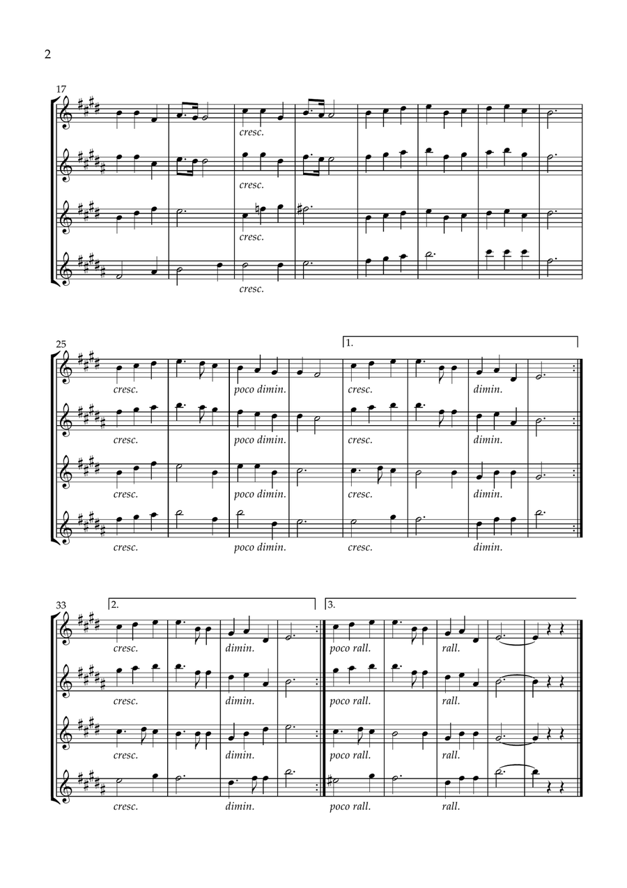 Great Is Thy Faithfulness Saxophone Quartet scores gallery preview page 2