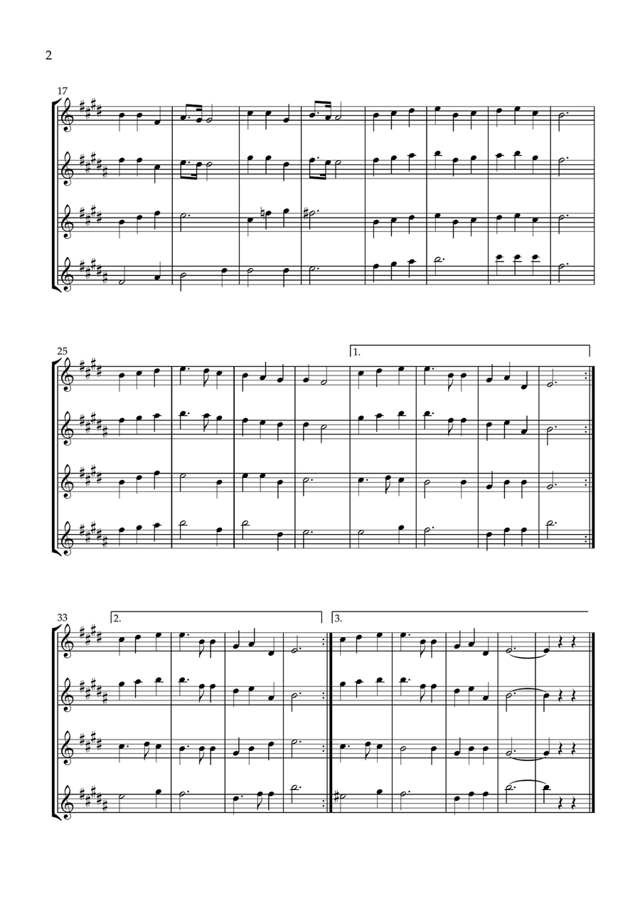 Great Is Thy Faithfulness Saxophone Quartet scores gallery preview page 2