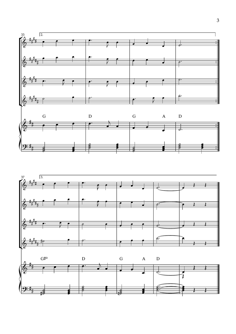 Great Is Thy Faithfulness Small Ensemble scores gallery preview page 3