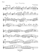 La Fiesta for Two Flutes Flute Duet scores gallery preview page 6