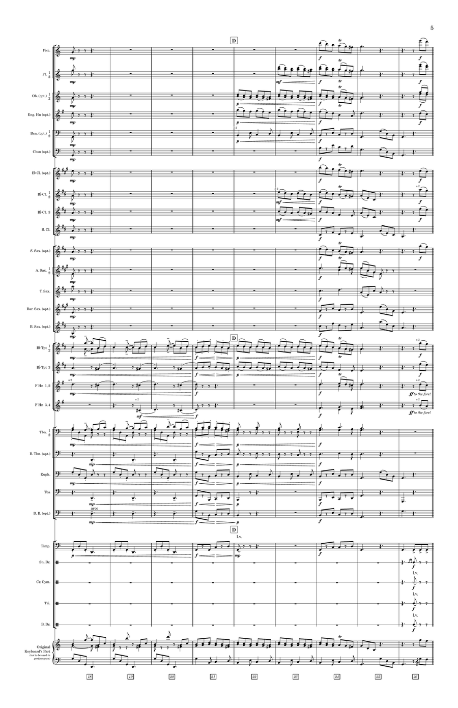 Four Pieces from Scarlatti Concert Band scores gallery preview page 5