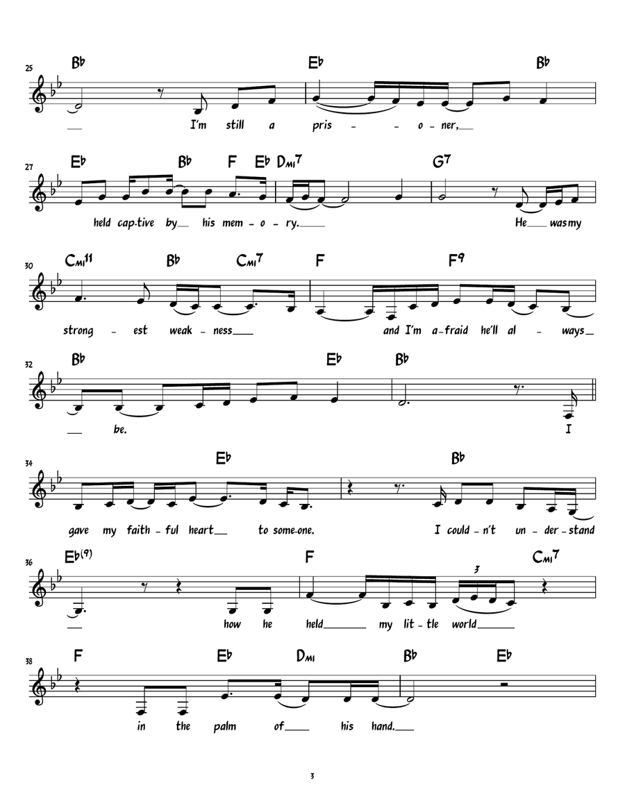 My Strongest Weakness Piano scores gallery preview page 3
