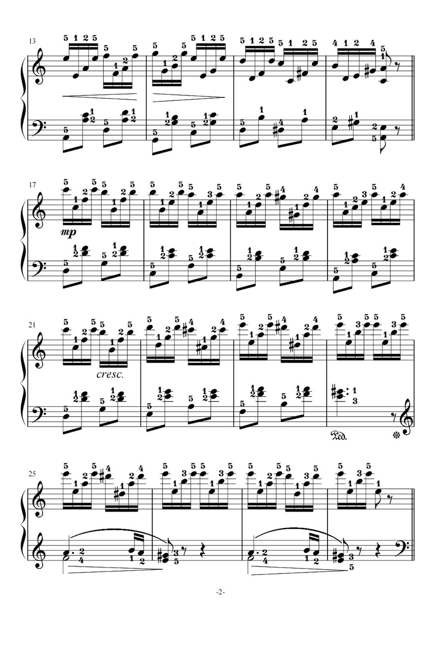Etude Op.76. No.2 - Jean Sibelius Piano Method scores gallery preview page 2