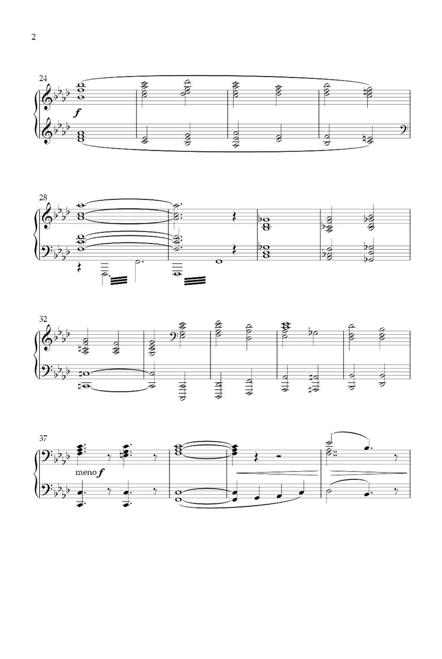 Finlandia - Jean Sibelius Piano Solo scores gallery preview page 2
