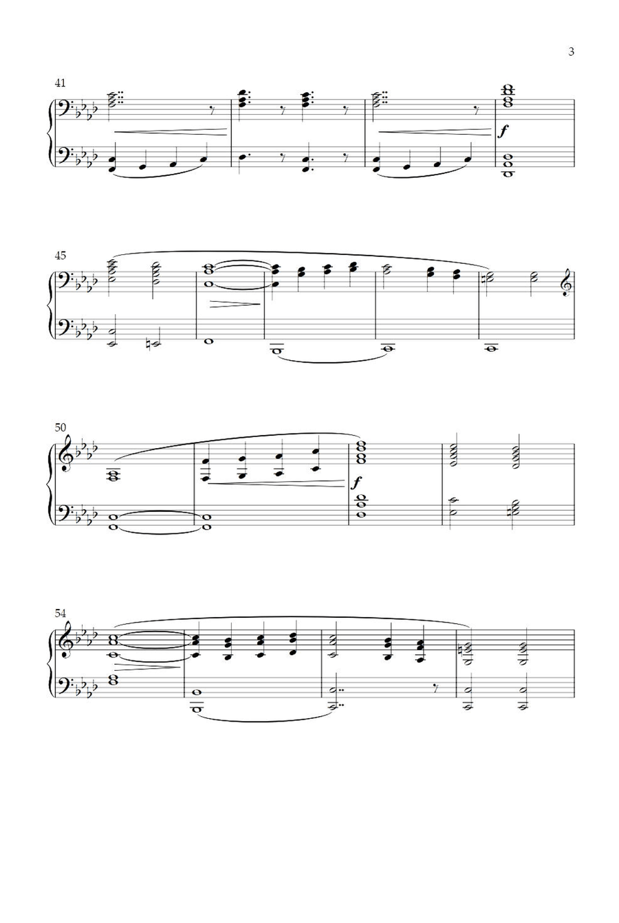 Finlandia - Jean Sibelius Piano Solo scores gallery preview page 3