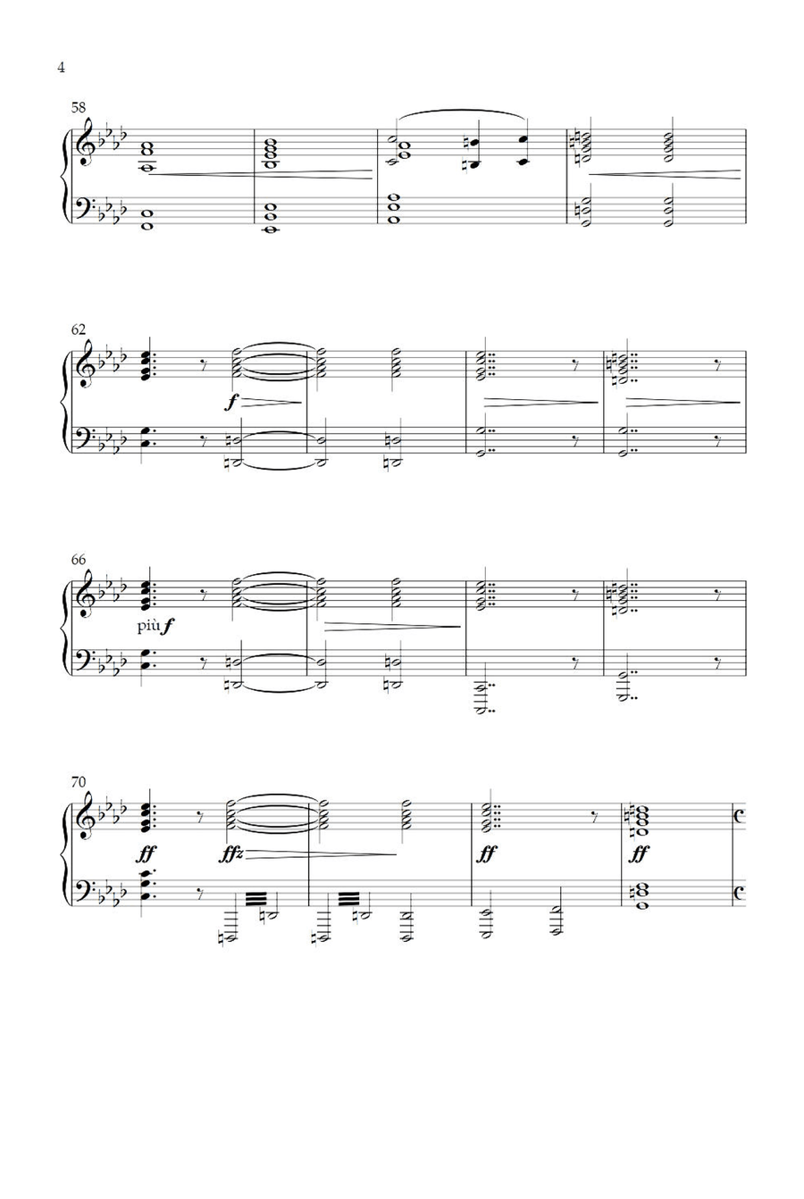 Finlandia - Jean Sibelius Piano Solo scores gallery preview page 4