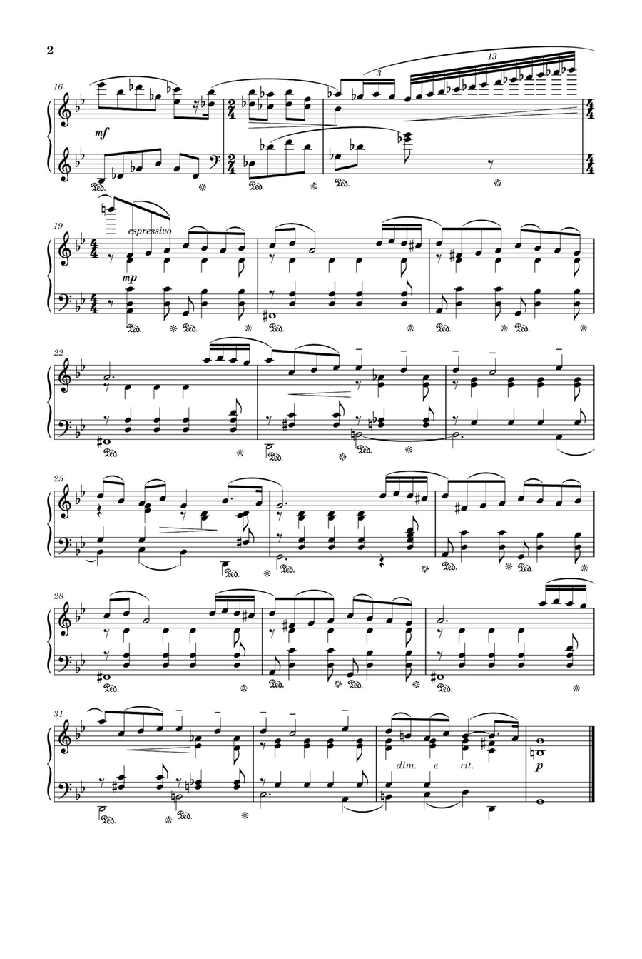 Five pieces for piano 