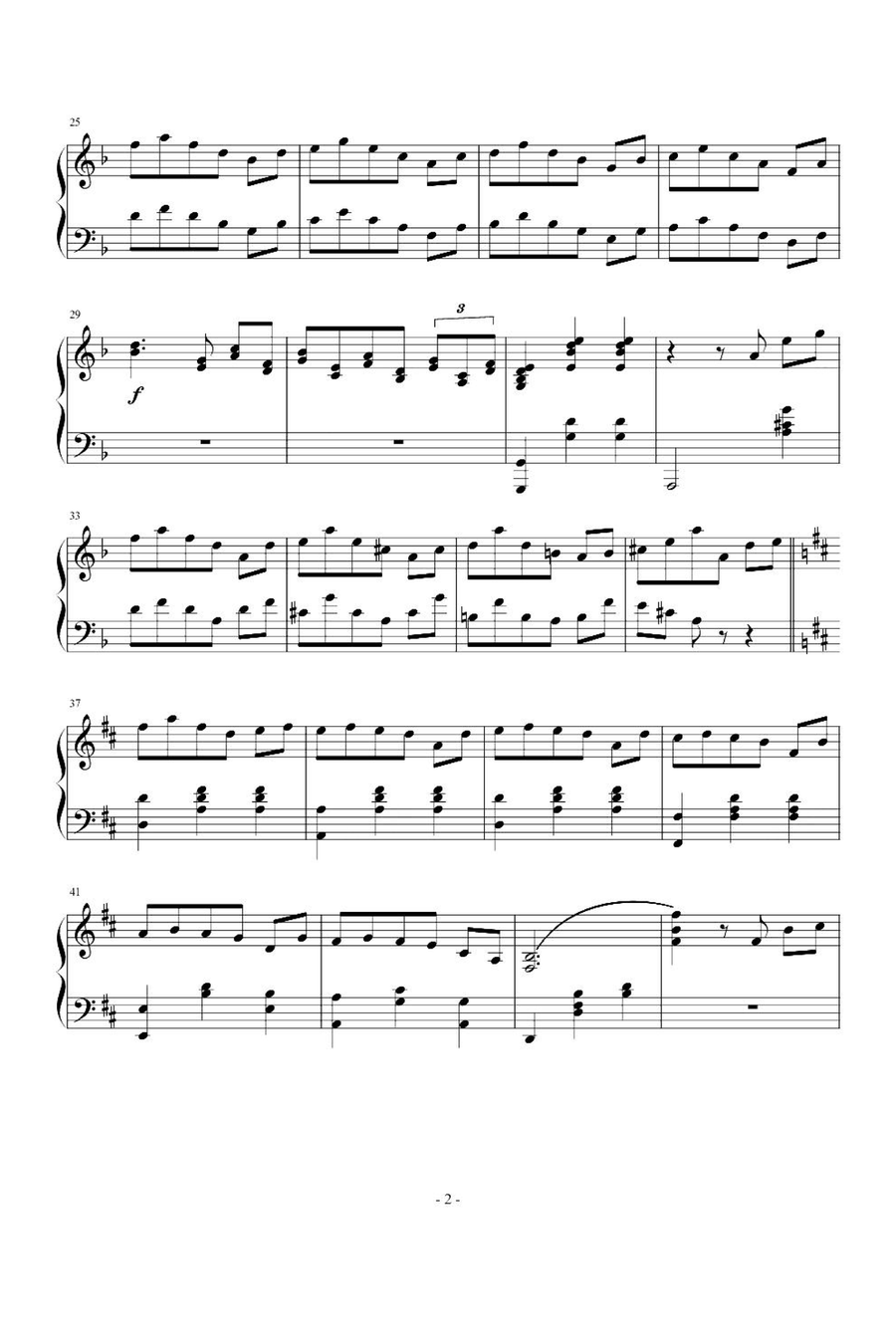 Kleiner Walzer Op.97 No.3 - Jean Sibelius Piano Solo scores gallery preview page 2